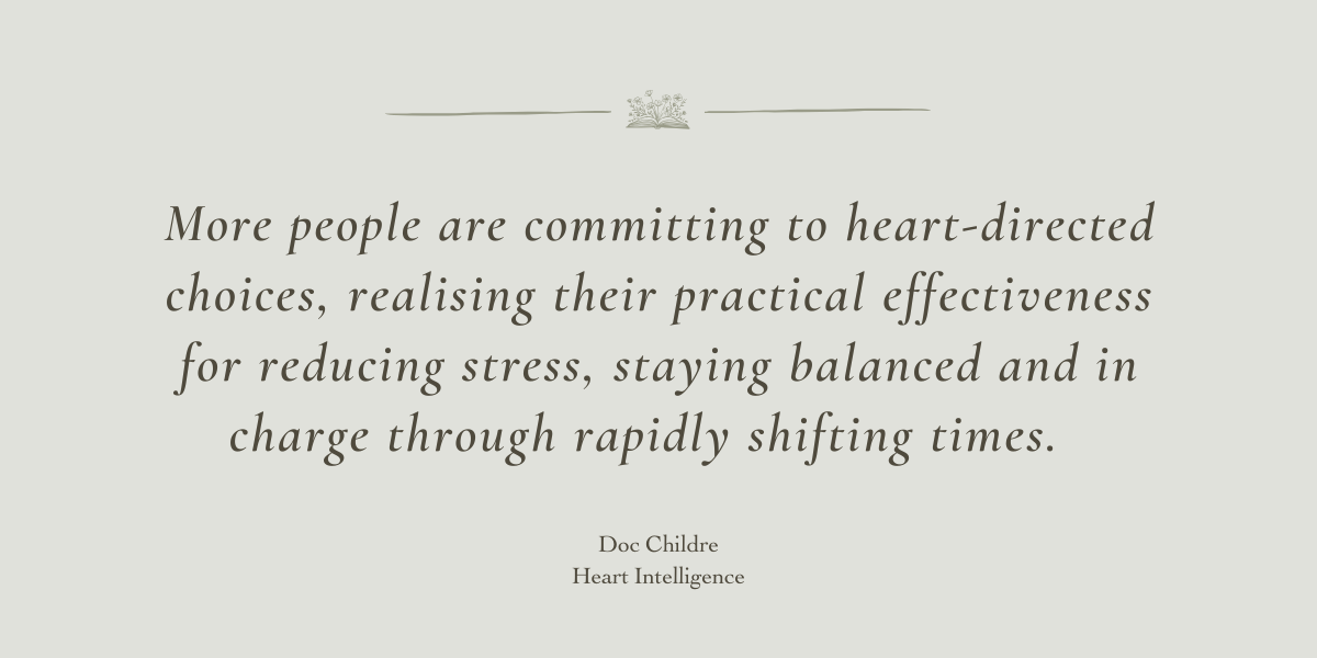 Heart Intelligence by HeartMath Inc - A Book Review by Sue Cartwright, Spiral Leaf Heart Intelligence by HeartMath Inc - A Book Review by Sue Cartwright, Spiral Leaf
