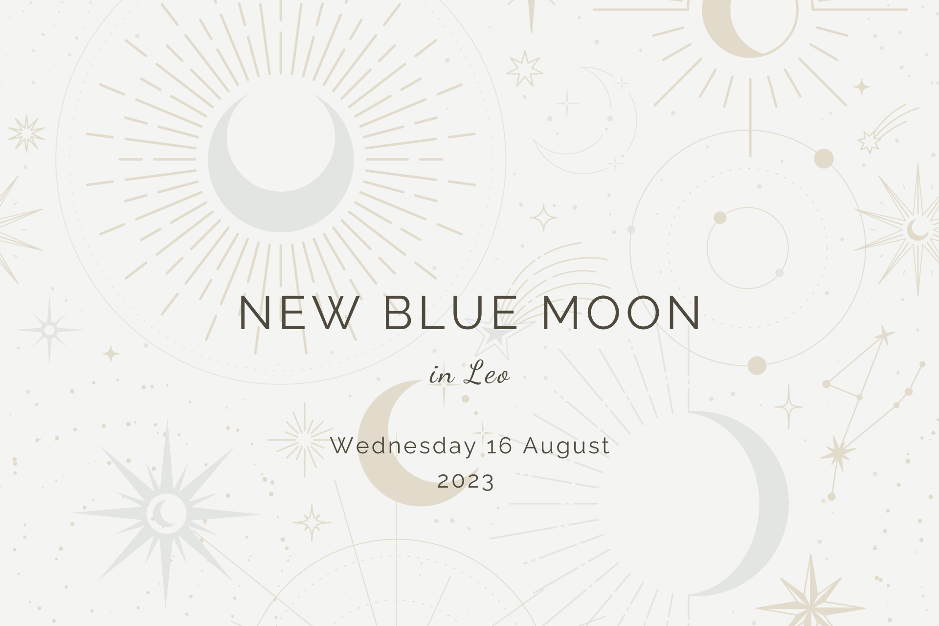 New Blue Moon in Leo by Sue Cartwright, Spiral Leaf