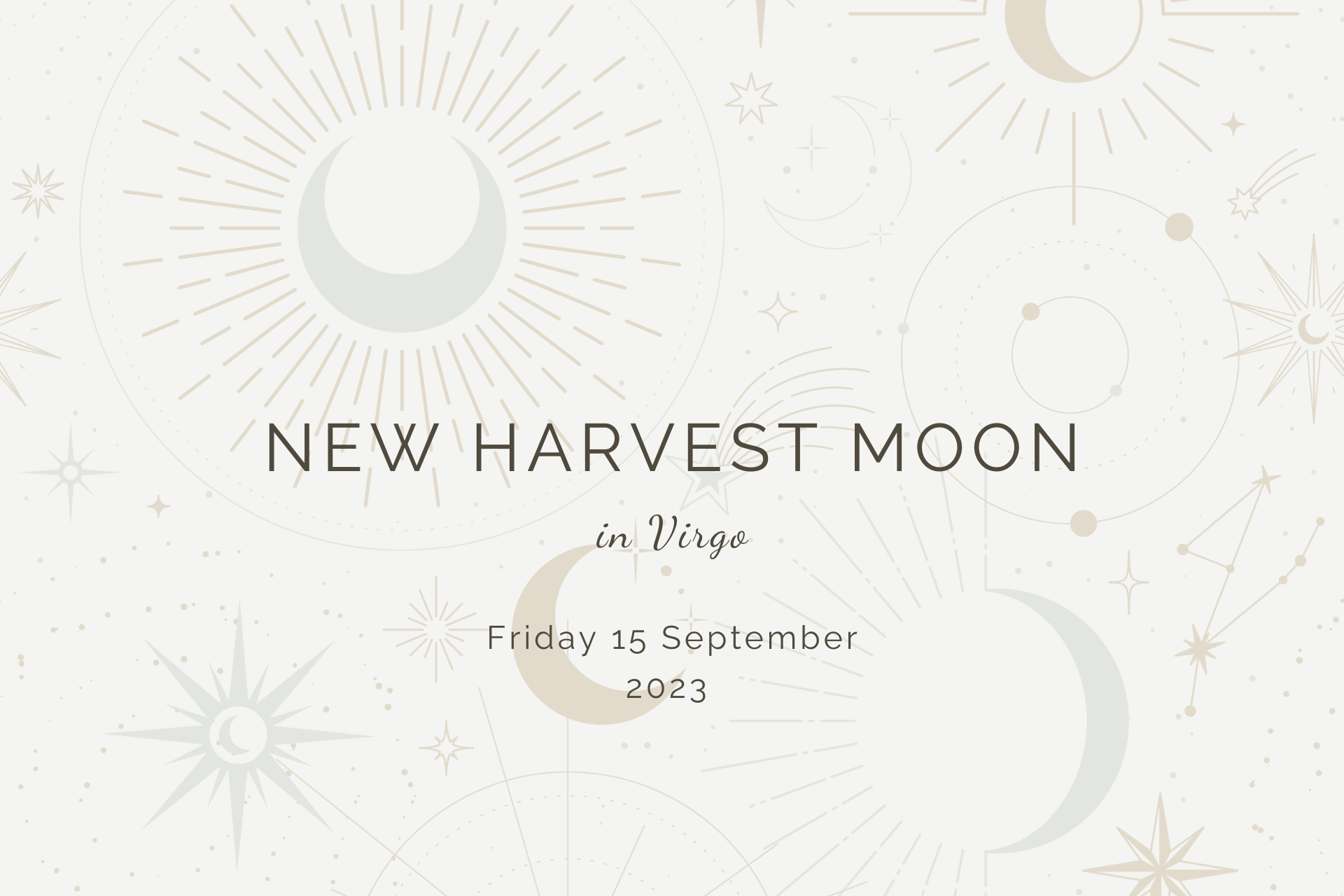 New Harvest Moon in Virgo by Sue Cartwright, Spiral Leaf