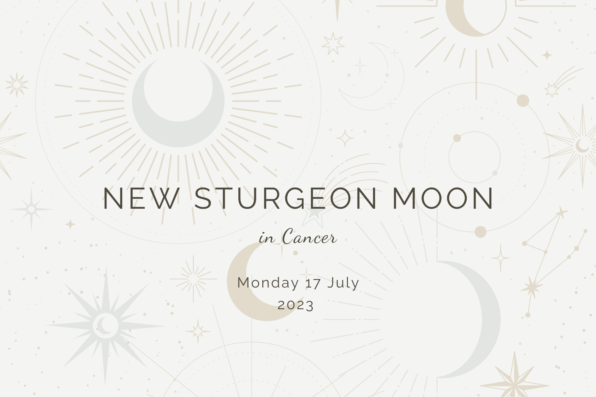 New Sturgeon Moon in Cancer by Sue Cartwright, Spiral Leaf