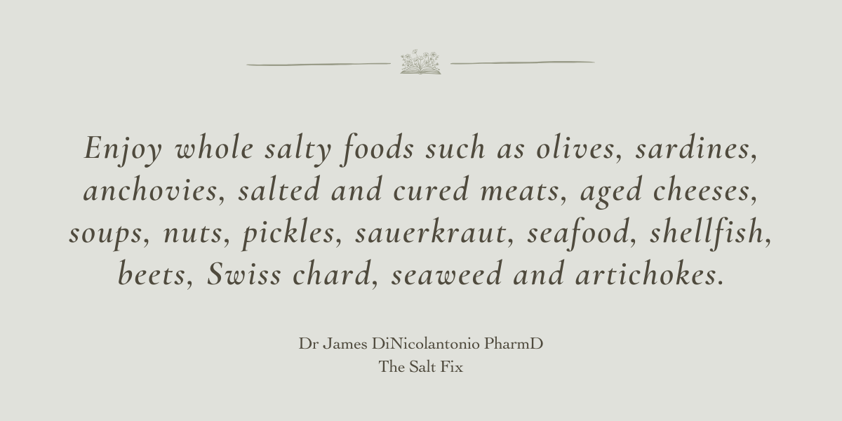 The Salt Fix by Dr James DiNicolantonio PharmD - Book Review by Sue Cartwright, Spiral Leaf