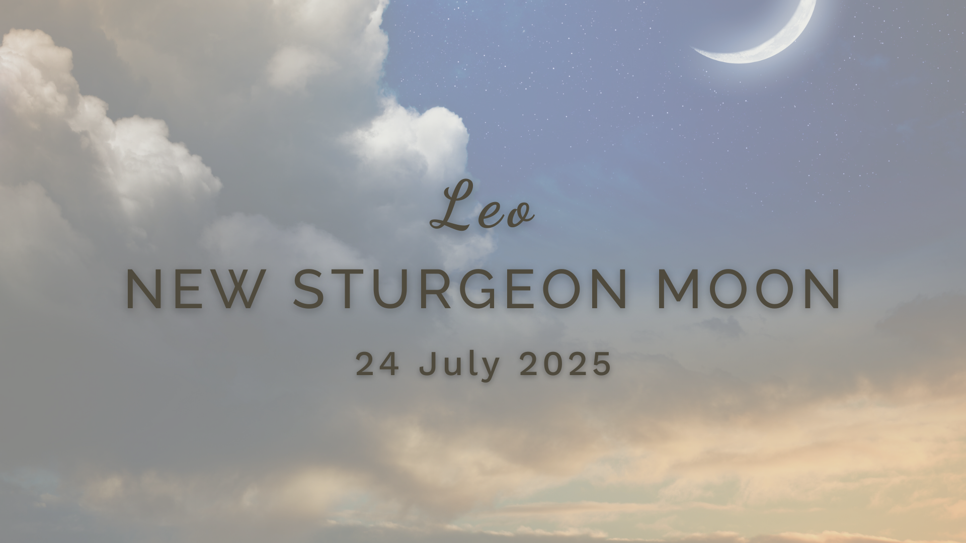 New Sturgeon Moon in Leo - Thursday 24 July (2025) by Sue Cartwright, Spiral Leaf New Sturgeon Moon in Leo - Thursday 24 July (2025) by Sue Cartwright, Spiral Leaf
