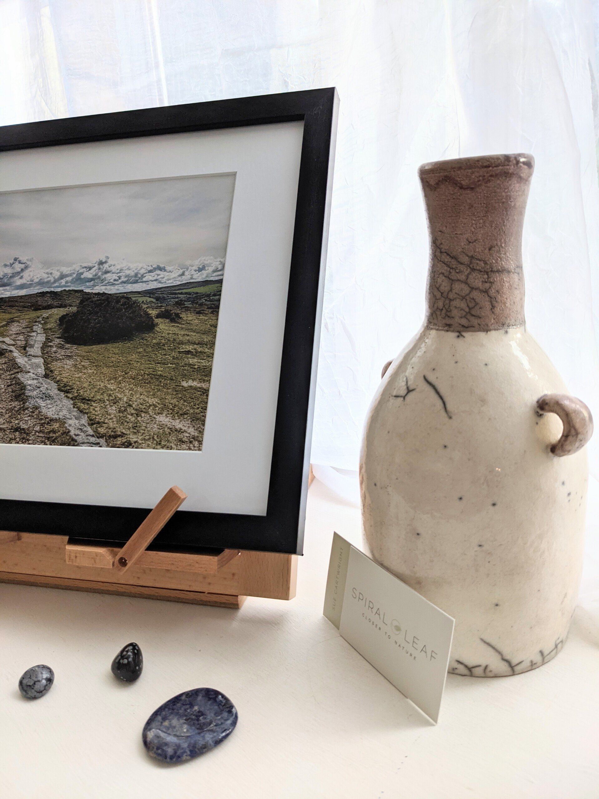 Framed Photographic Print by Sue Cartwright, Spiral Leaf