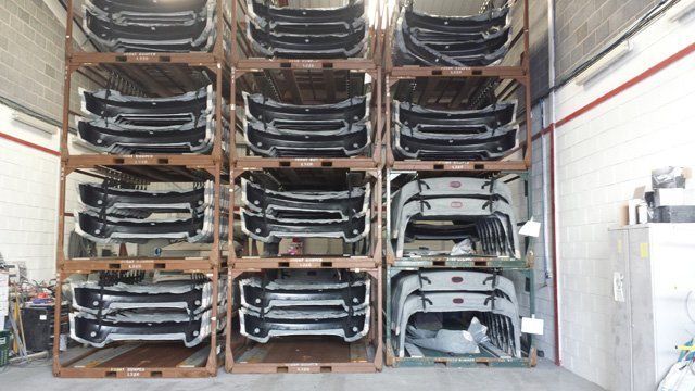 Spare parts in rack