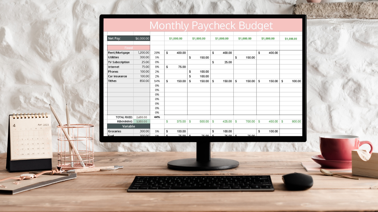How to make a budget in excel step by step. Plus, a free google sheets budget template!