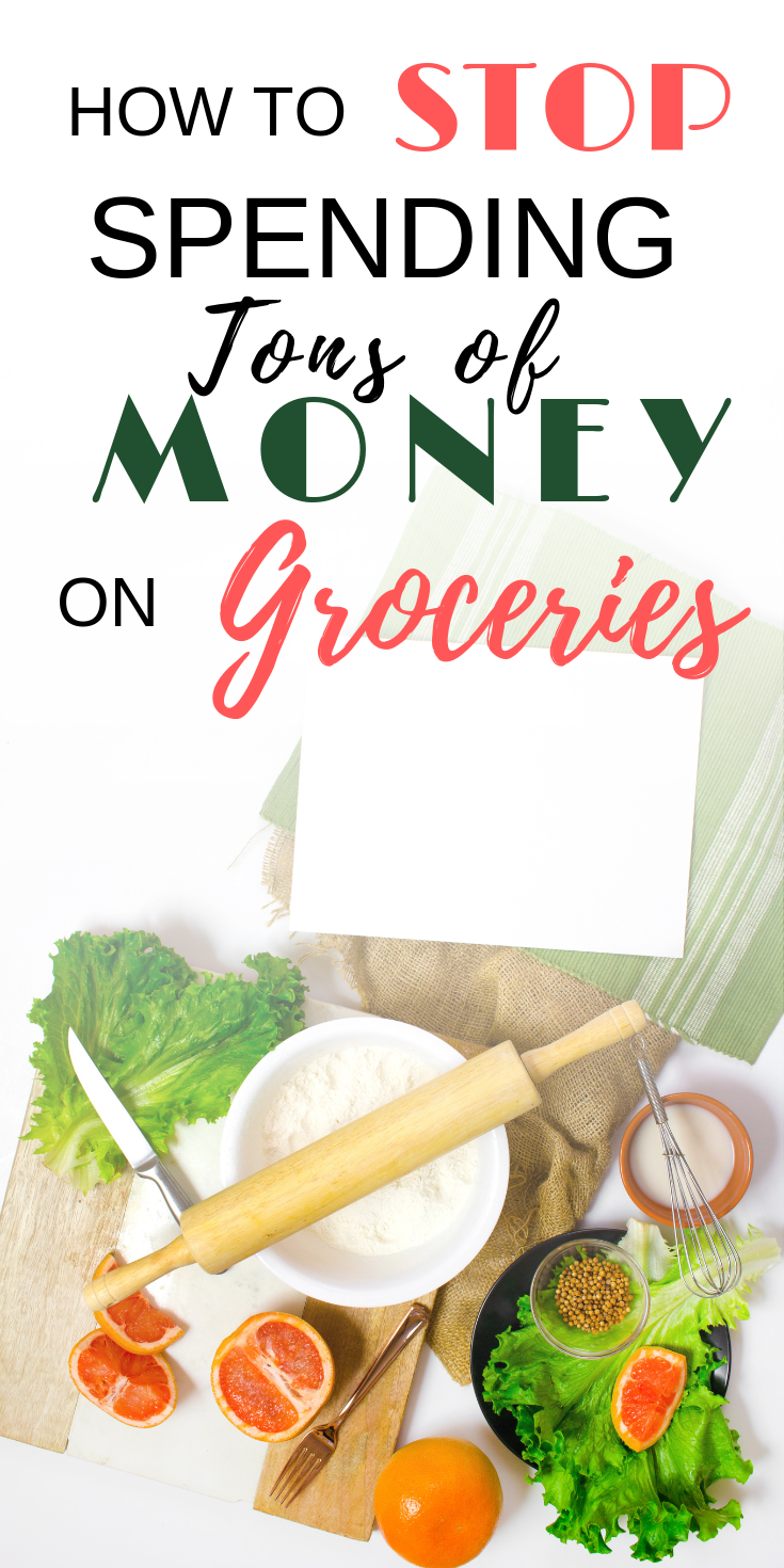 Need some frugal ways to save money on groceries? Look no further! Click to read how we cut our grocery bill in half! #groceriesonabudget #groceriesonabudgetfortwo #savemoneyongroceries