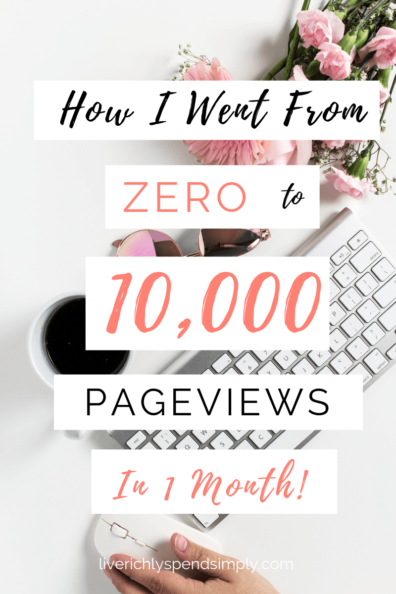 These are three things I did to flood traffic to my site. By implementing these three strategies, I was able to increase my blog traffic by 525%! #blogtraffic #makemoneyblogging #growblogtraffic