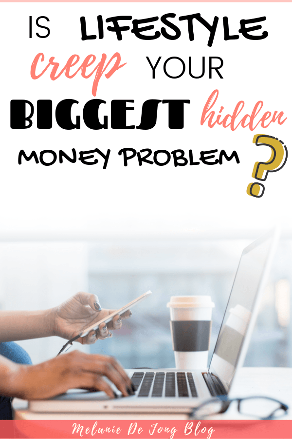 Lifestyle creep, also known as lifestyle inflation, is one of the biggest money struggles for adults today! Here's how to avoid it and start living below your means! #frugalliving #lifestyleinflation #moneystruggles