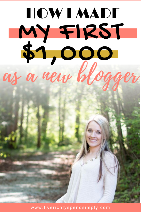 The first $1,000 you make blogging will be some of the hardest earned money of your life! The good news is I'm here to share my secrets to how I make money blogging, even as a beginner! #makemoneyblogging #blogformoney #makemoneybloggingasabeginner 