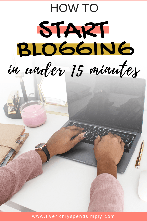 Are you interested in starting a blog? Here's how to start a wordpress blog on bluehost in under 15 minutes! #startablog #bloggingforbeginners #wordpress #bluehost #blogformoney