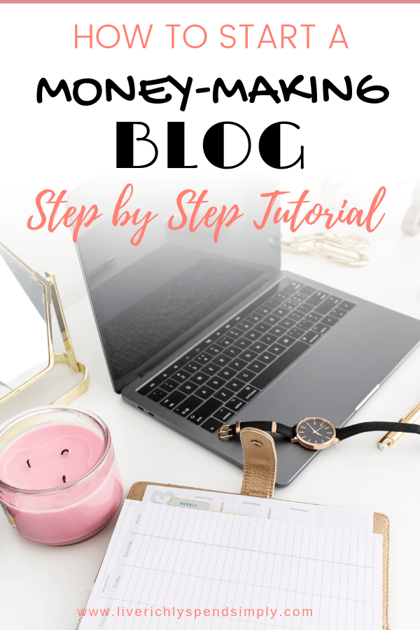 Are your ready to finally start that blog you've been thinking about? Just do it! Use my step by step tutorial on how to start a money making blog to get started in under 15 minutes! #startablog #makemoneyblogging #bloggingforbeginners