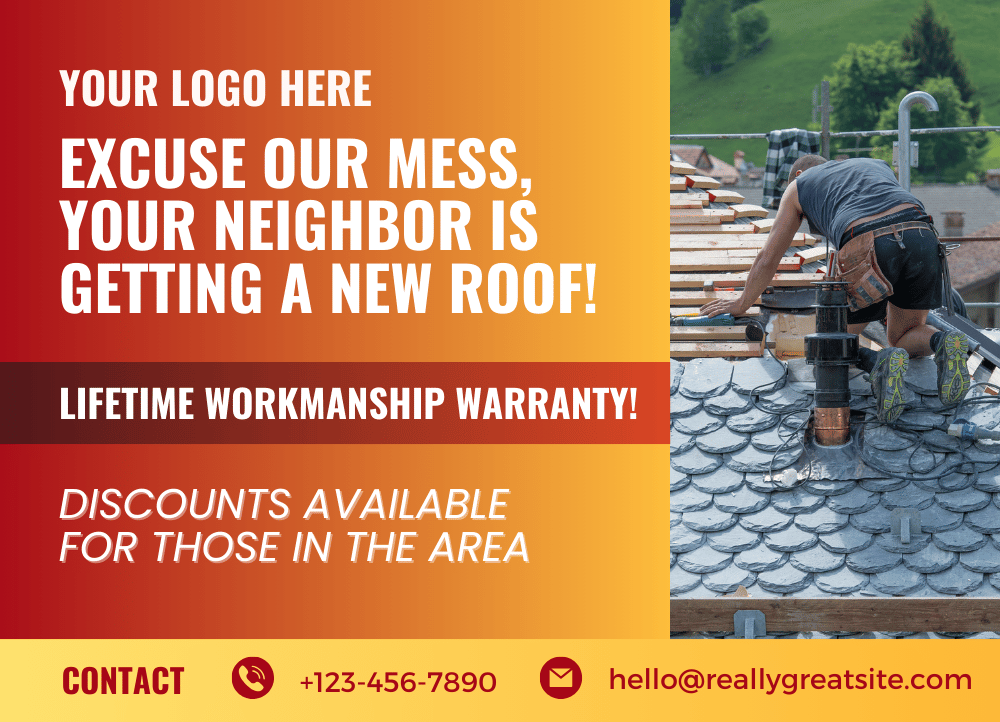 roofer postcard mailer