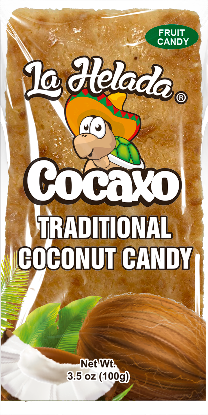 a bag of la helada cocaxo traditional coconut candy .