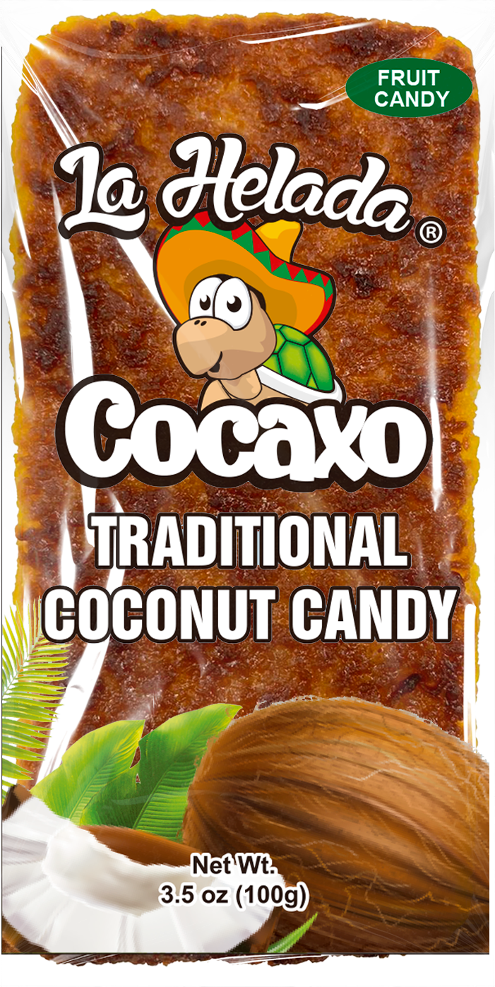 a bag of la helada cocaxo traditional coconut candy .