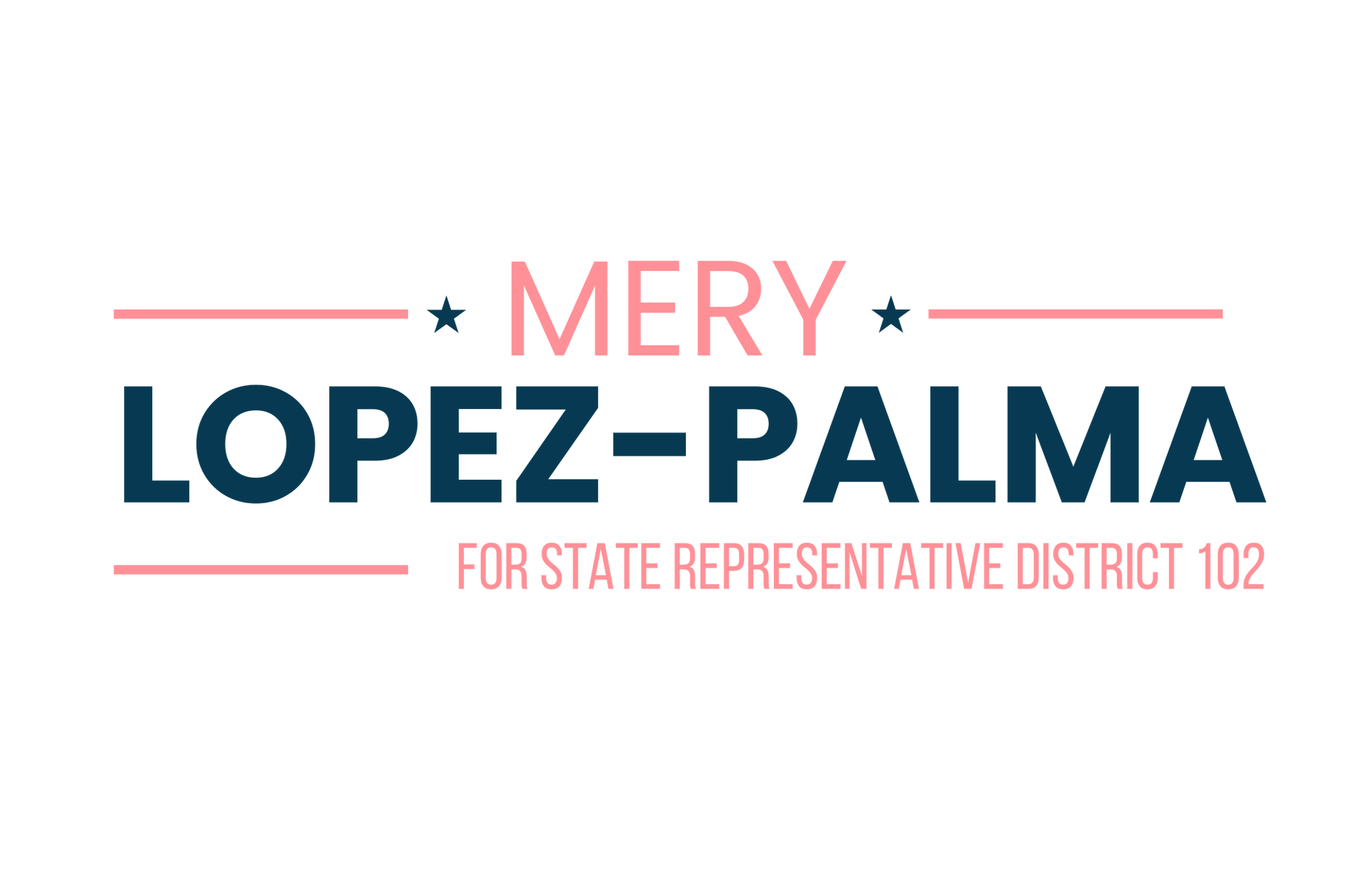 The Mery Lopez Palma State Representative District 102 logo