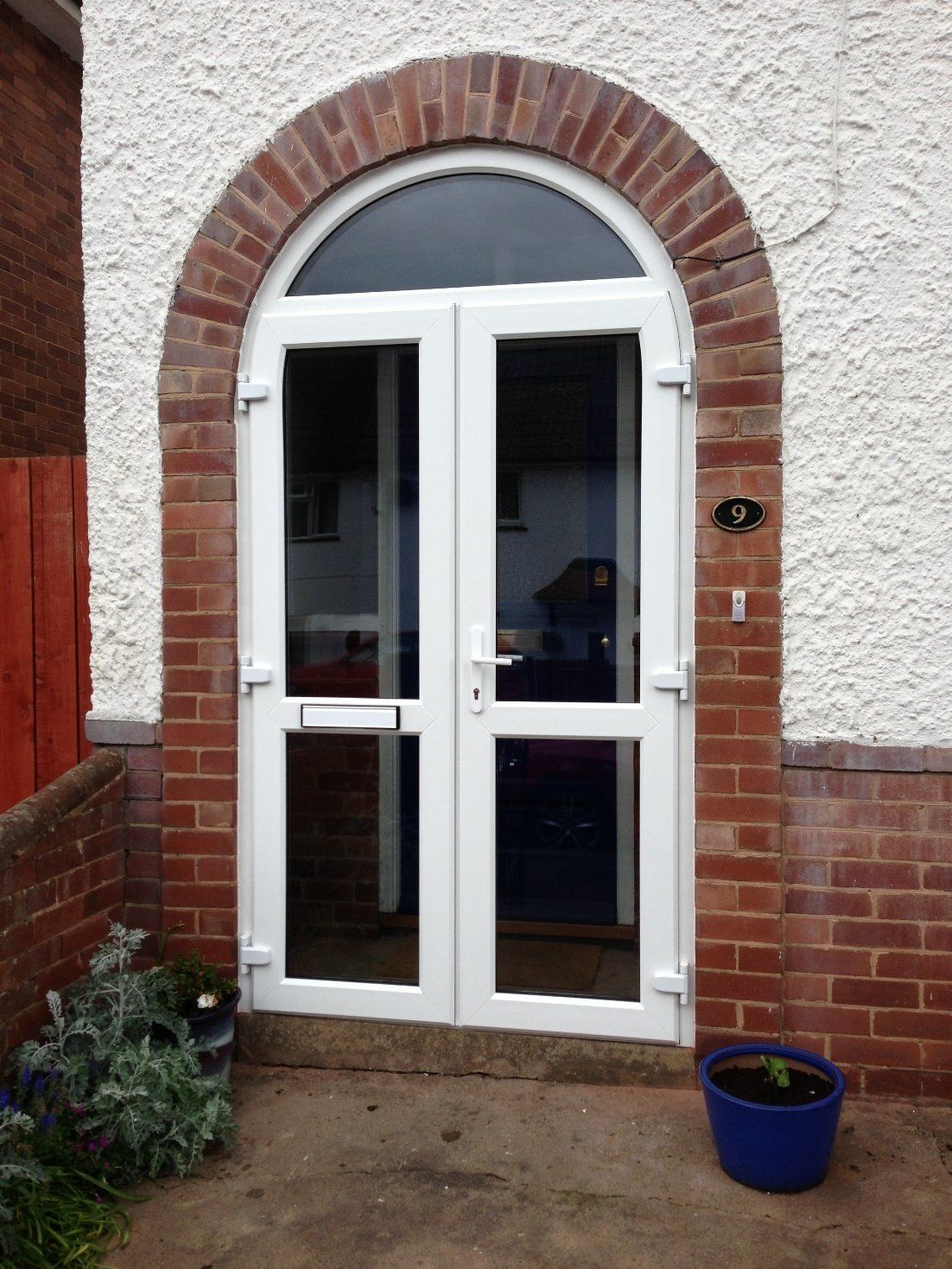 Arched PVC windows Devon