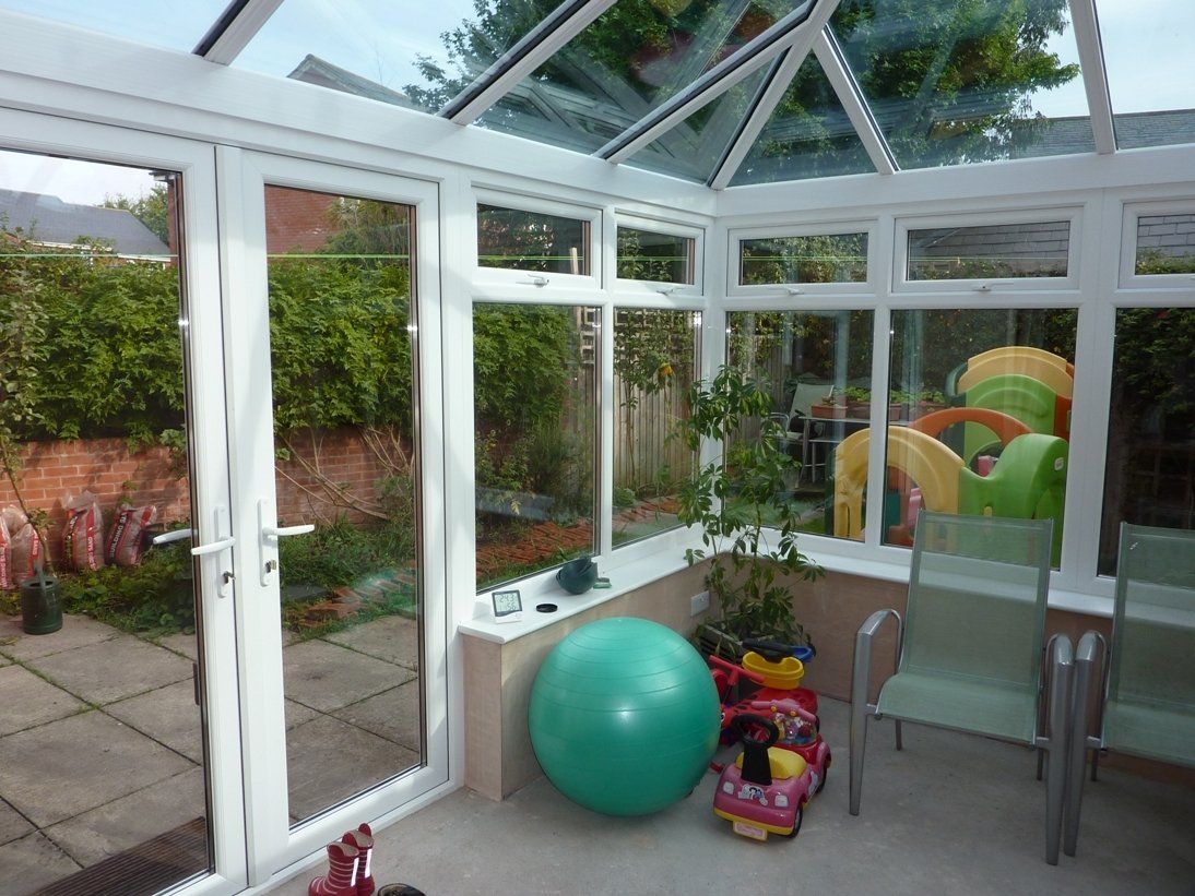 White Edwardian conservatories East Devon