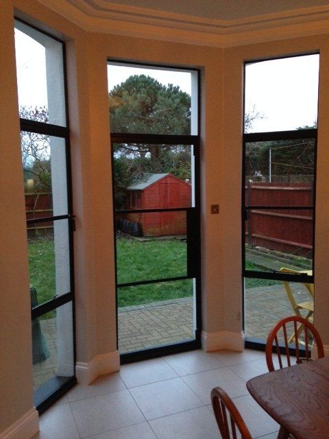 Steel framed single doors Devon