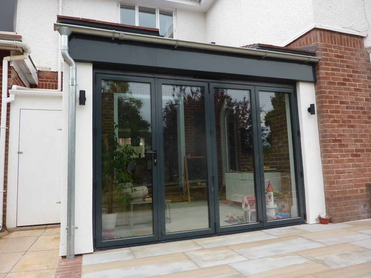 Anthracite Aluminium bifolds Exeter