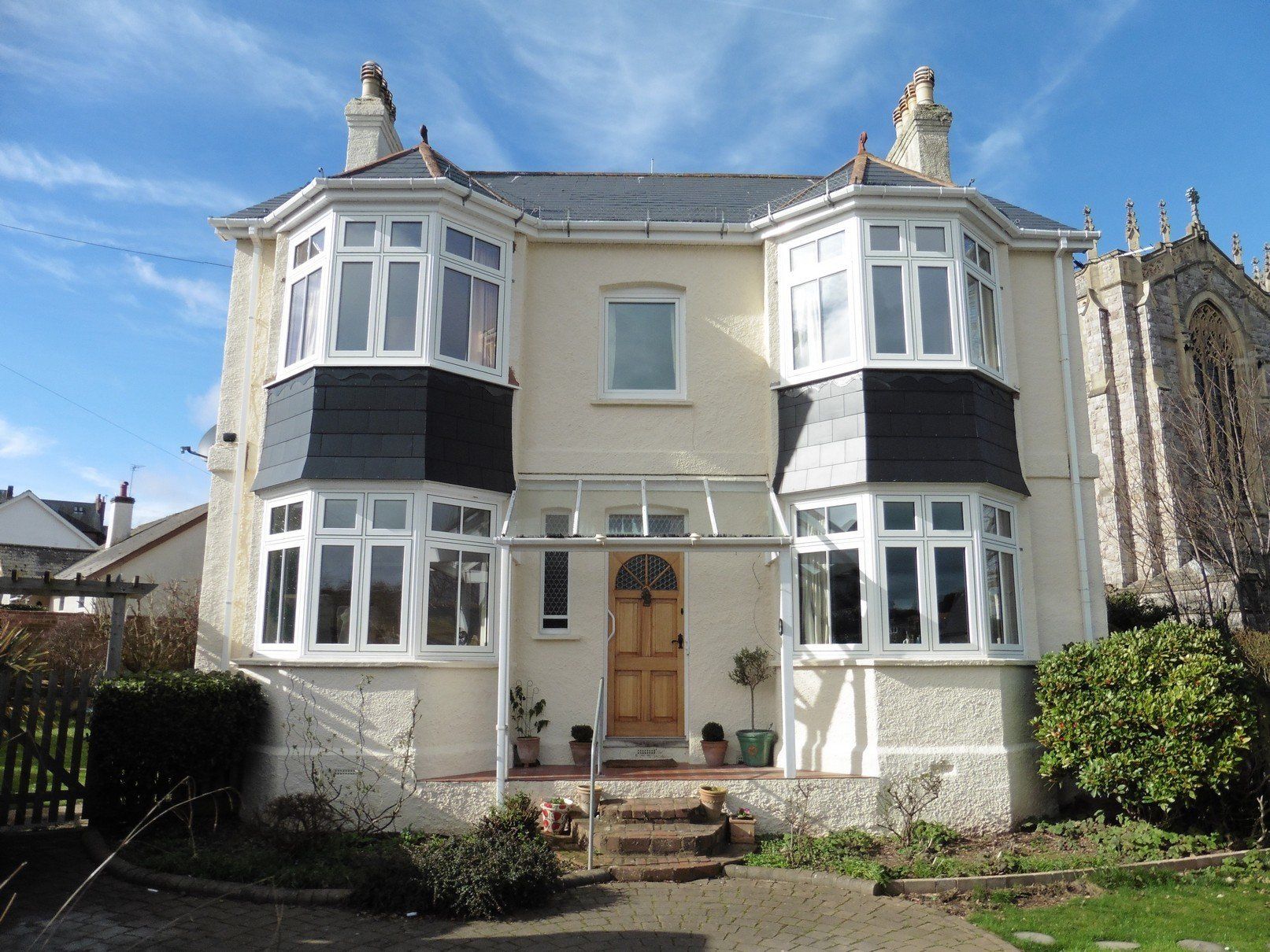 Flush hung PVC windows Devon