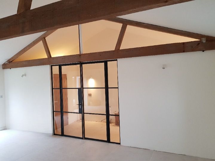Steel framed doors