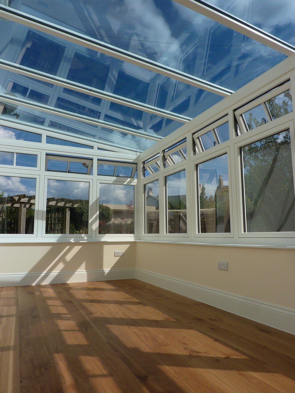 White woodgrain PVC conservatory Exmouth
