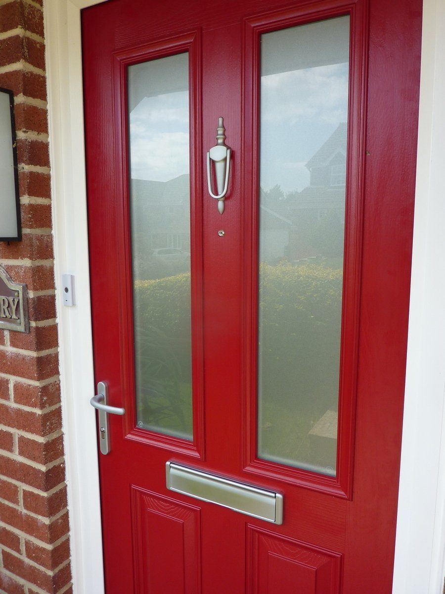 Red composite doors Devon