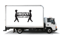 iMove truck with company logo and contact number 334.451.4801.