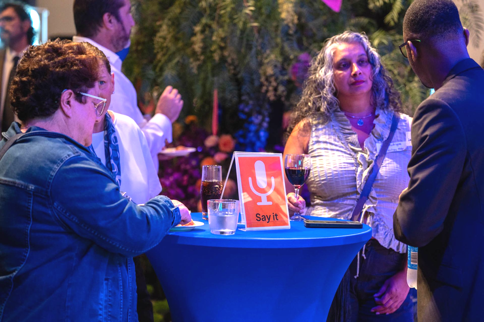 Photo of Gail Rodrigues and others at Critical Info launch event.