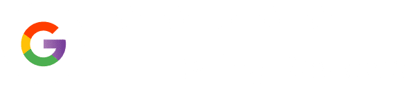A rainbow colored letter g is on a white background.