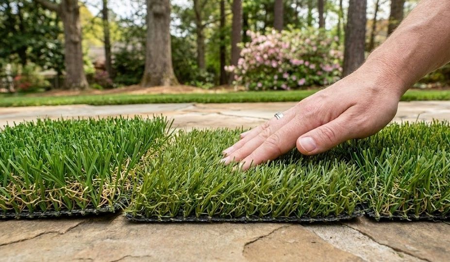 Different styles and options for artificial turf installation