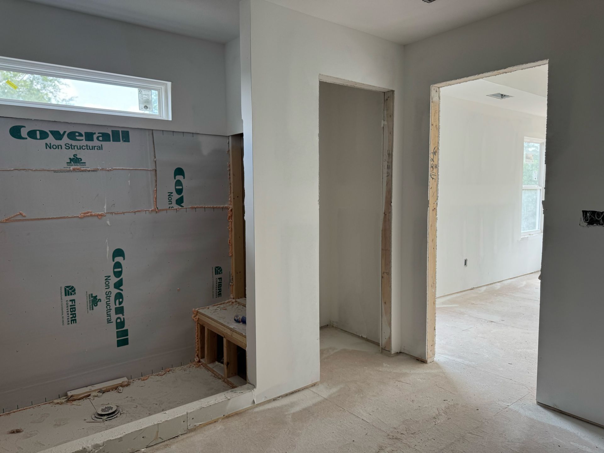 A room in a house that is being remodeled.