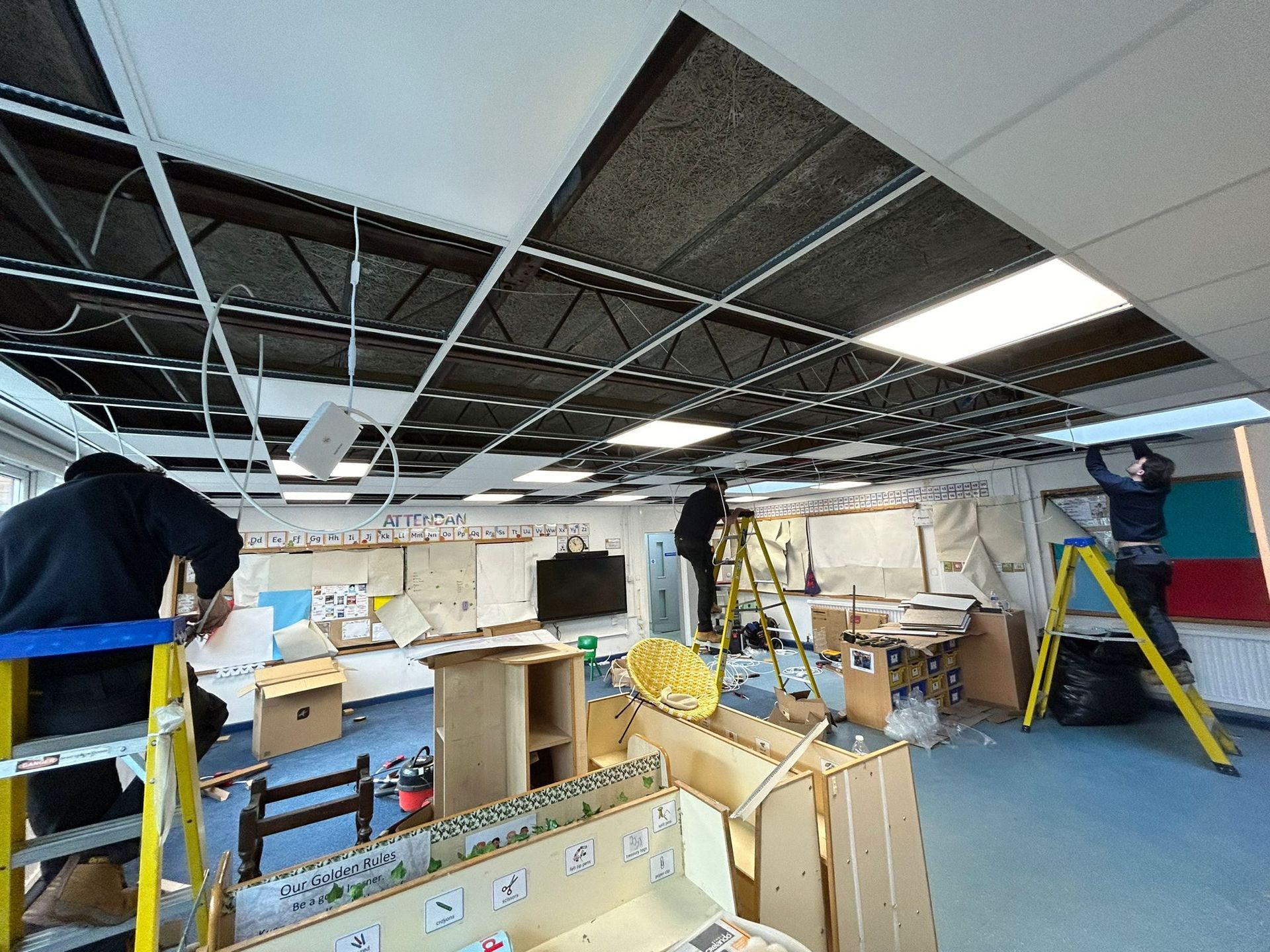 New Ceiling Grid Replacement 