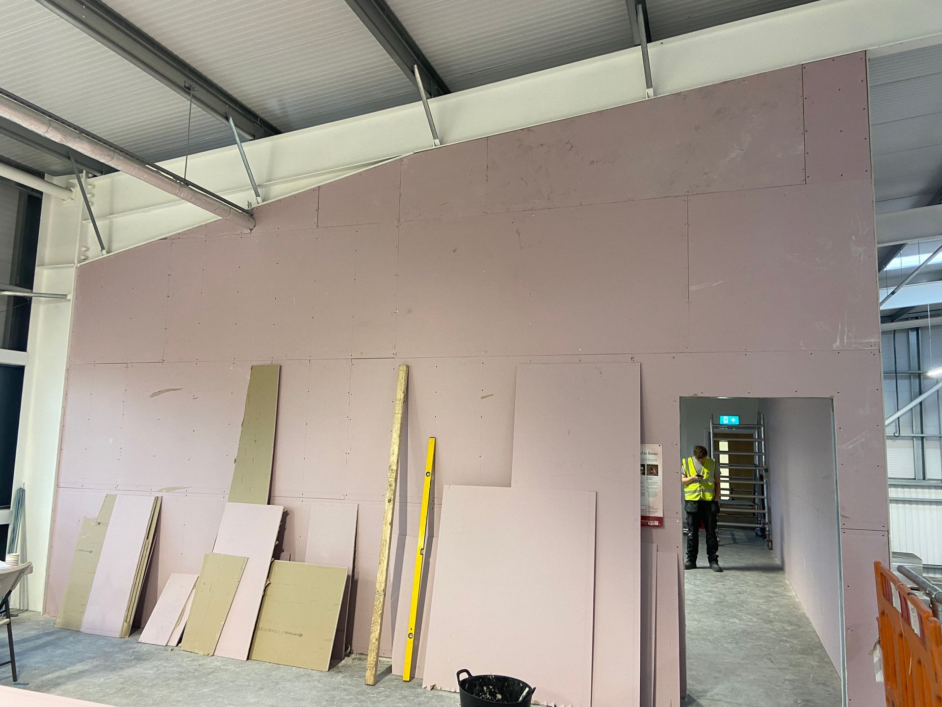 Plasterboarding at PBB