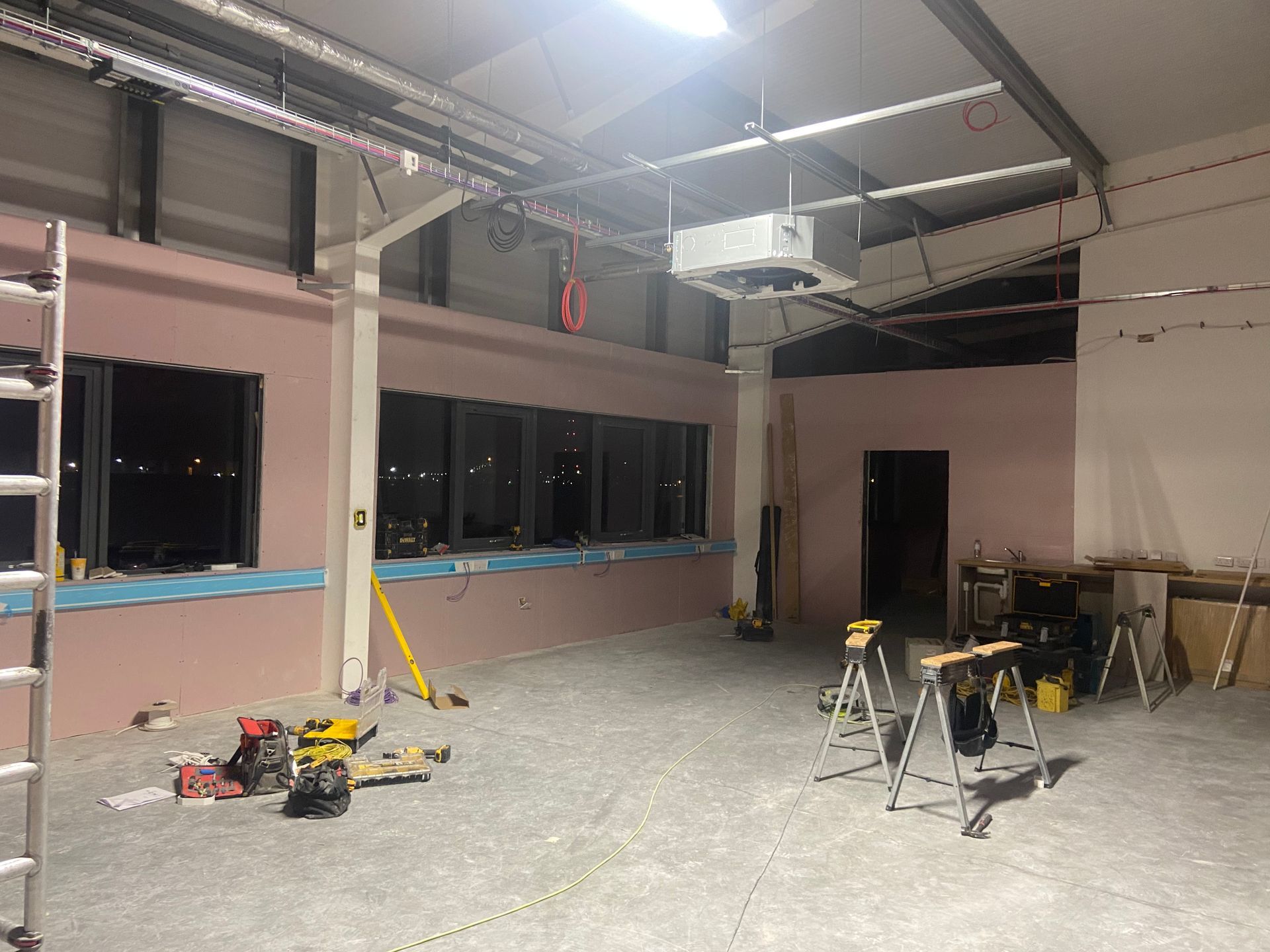 Plasterboarding for works completed at PBB 