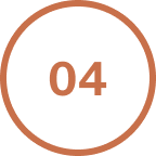 Cercle orange avec le chiffre 04 au centre
