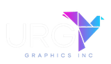 It is a logo for a company called urgy graphics inc.
