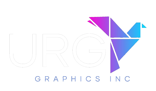 It is a logo for a company called urgy graphics inc.