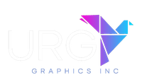 It is a logo for a company called urgy graphics inc.