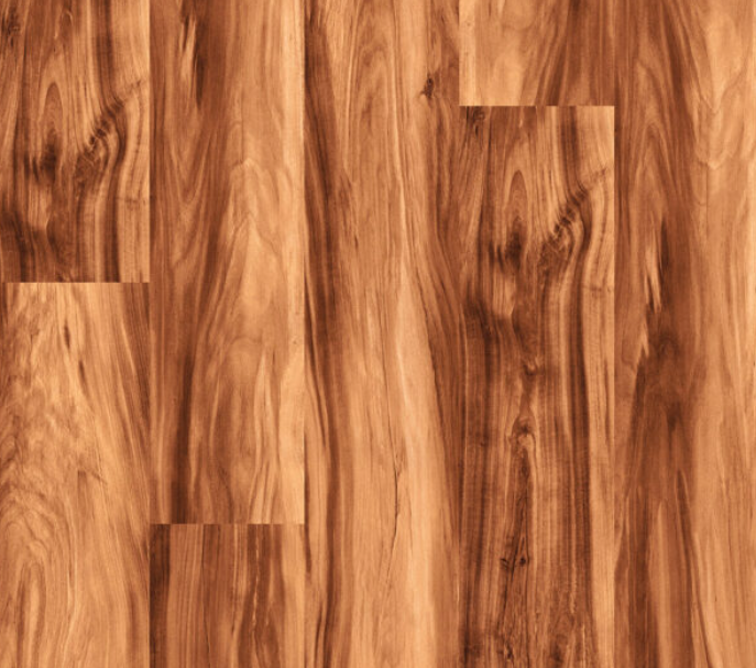 Close-up of a wooden floor with varying shades of brown and visible wood grain.