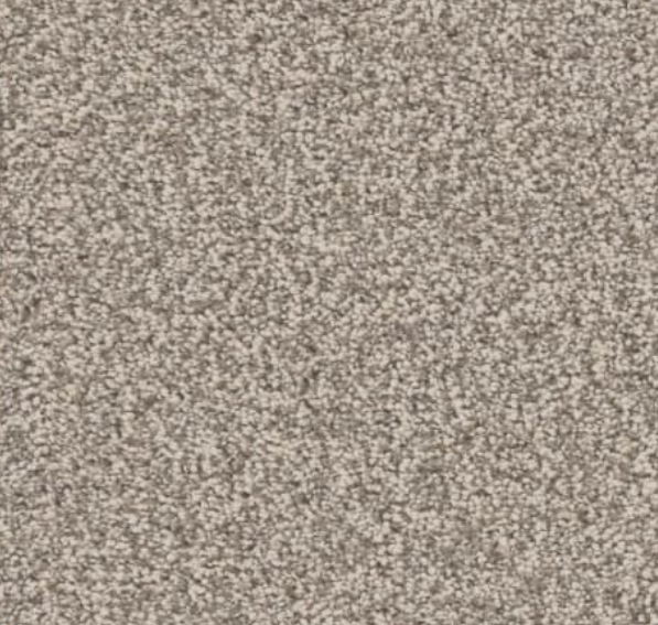 Beige and grey speckled carpet texture.