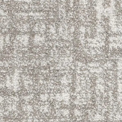Light beige and white patterned carpet.