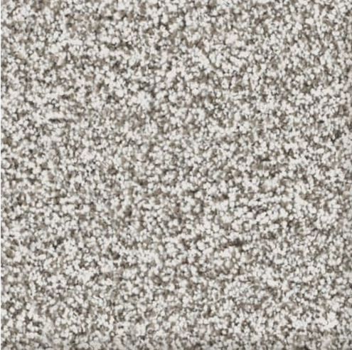 Textured carpet, mottled brown and white.
