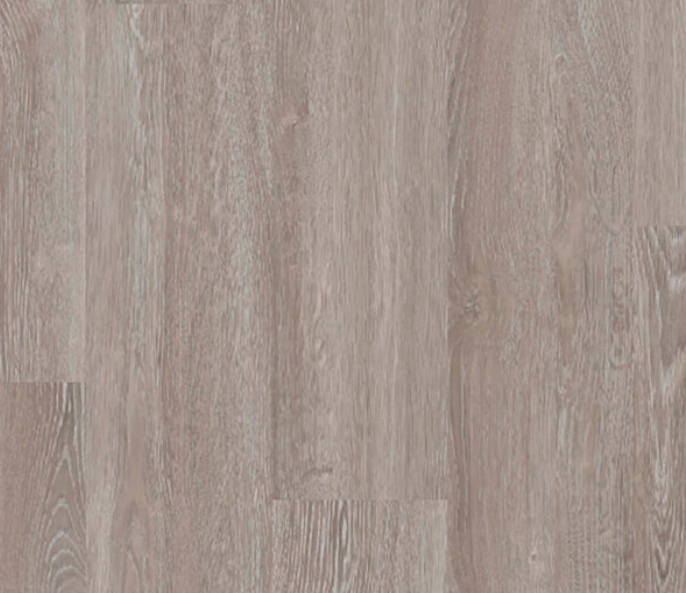 Light gray wood-look flooring with vertical grain patterns.