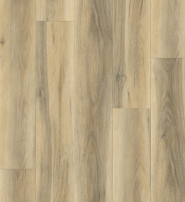 Light brown wood-look flooring with varying shades and wood grain pattern.