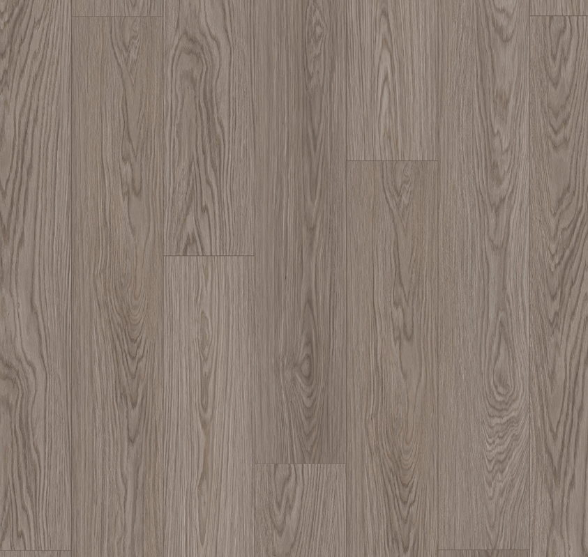 Wooden floor with vertical grain pattern in shades of gray and beige.