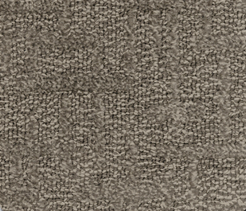 Close-up of a neutral-toned, textured carpet.