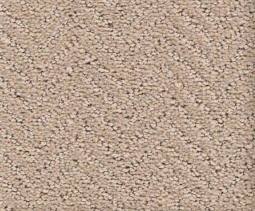 Beige and tan speckled carpet with a diagonal ribbed pattern.