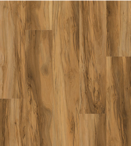 Wood-look flooring with varying shades of brown and natural wood grain patterns.