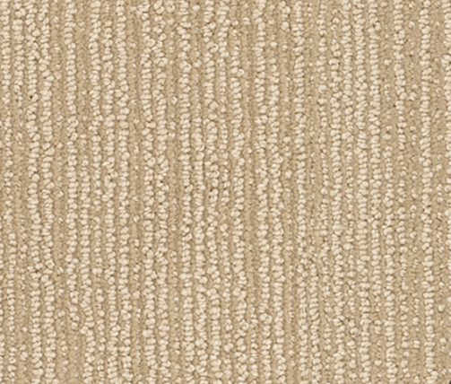 Beige and off-white striped carpet.